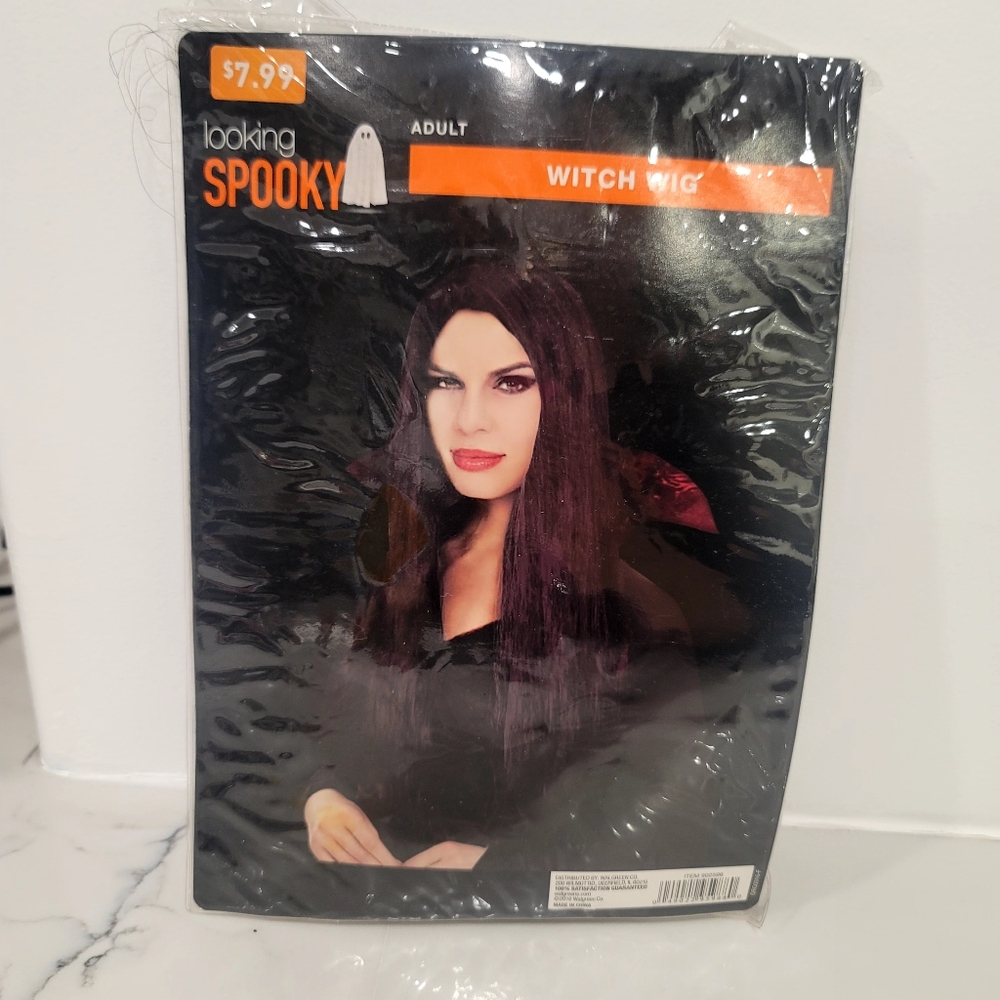 NEW Halloween Black Witch Wig Adult